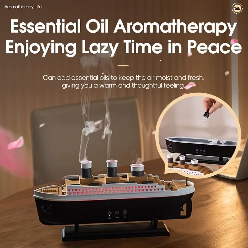 Premium Titanic Ship Air Humidifier With Remote Control