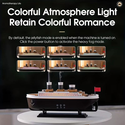 Premium Titanic Ship Air Humidifier With Remote Control