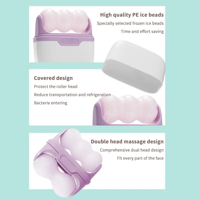 2 In 1 Ice Roller Face Massager